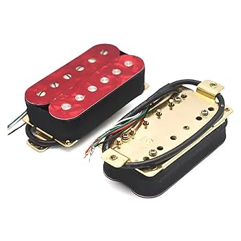 Amazon.co.jp: 6弦エレキギターハムバッカーレッドピックアップ